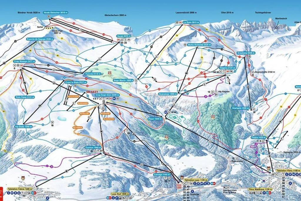2.5 Room Apartment In Center Of Flims. Ski In/Out Luaran gambar